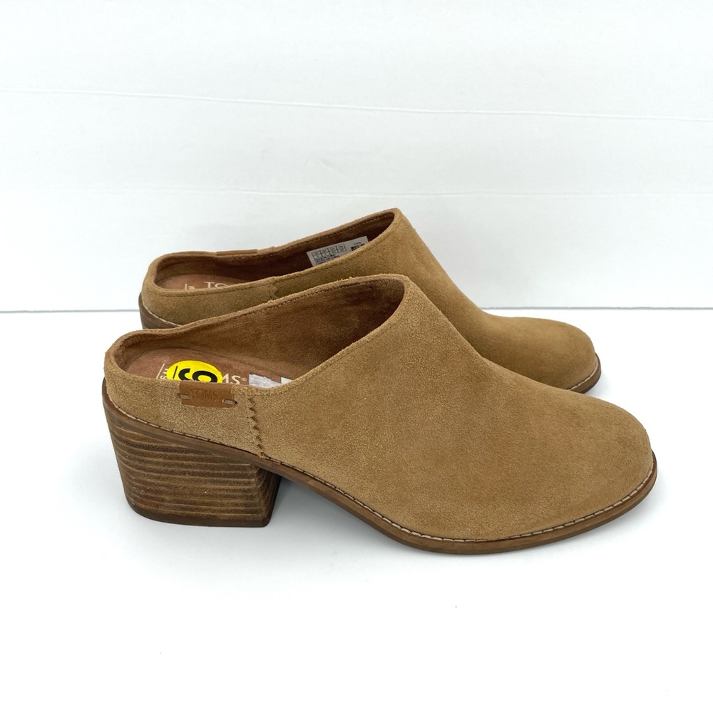 Tom’s Leila Suede Mule Clog Slip On Shoe Sz W9